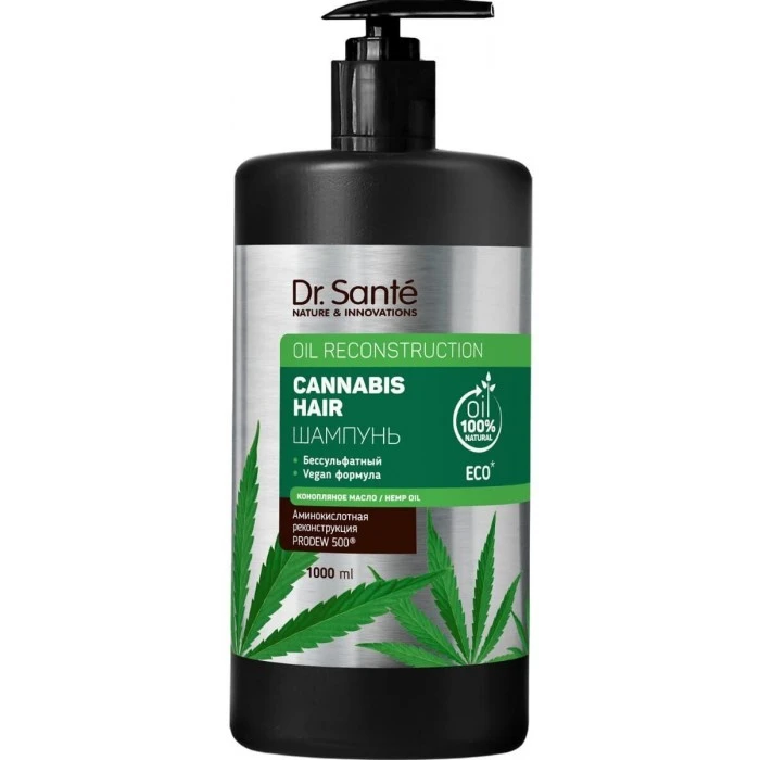 Шампунь для волосся Dr. Sante Cannabis Hair Shampoo, 1 л - 