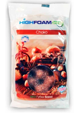 Губка банная HighFoam Choko с массажной поверхностью, 1 шт