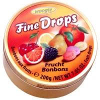Льодяники Woogie Fine Drops Multifruit зі смаком Мультифрукт, 200 г