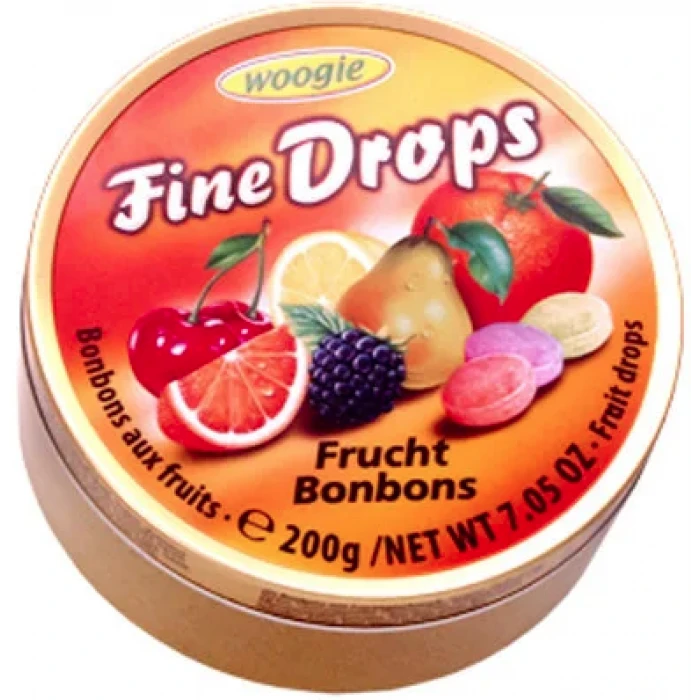 Леденцы Woogie Fine Drops Multifruit со вкусом Мультифрукт, 200 г - 