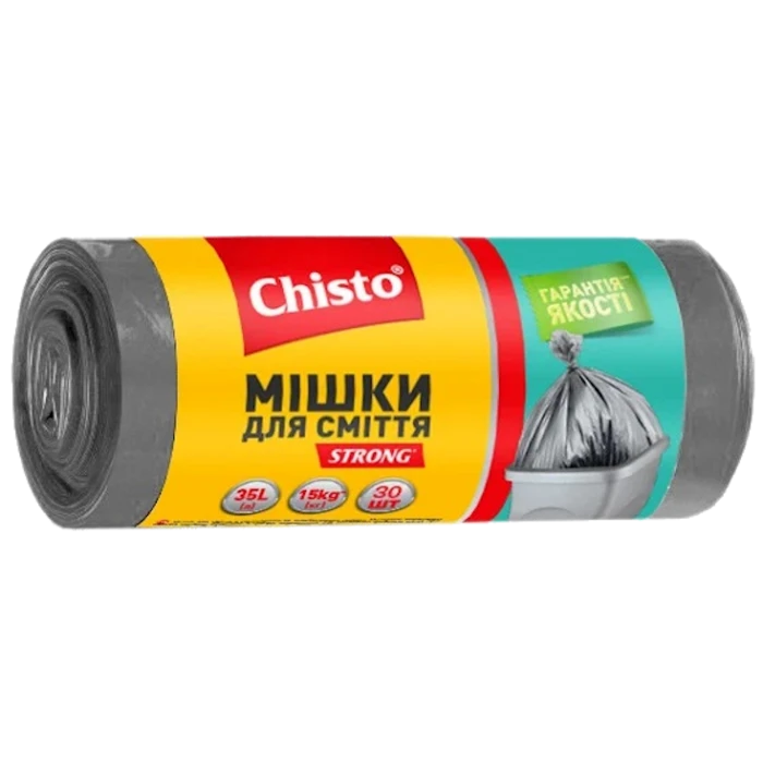 Мішки для сміття Chisto Strong міцні на 35 л, 30 шт - 
