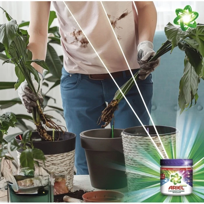 Порошок плямовивідник Ariel Color Diamond Bright для кольорових тканин, 500 г - 