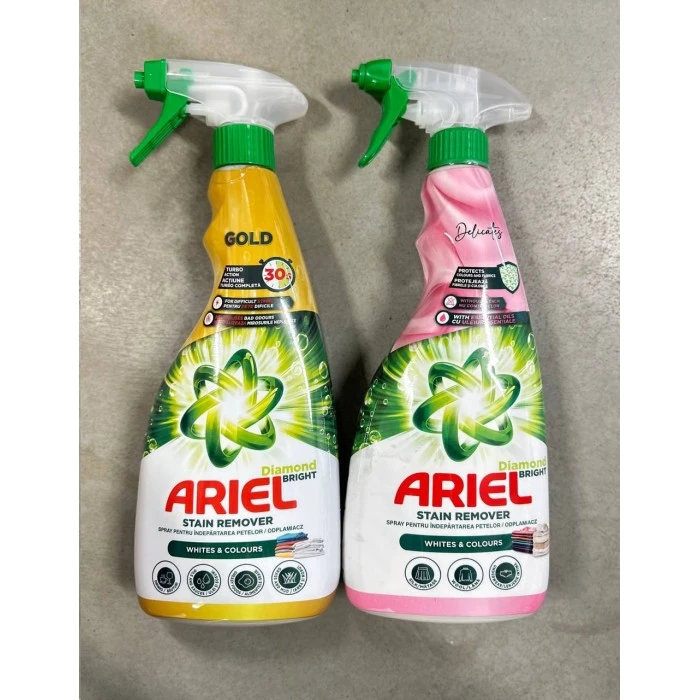 Спрей плямовивідник Ariel White & Color Delicat, 750 мл - 