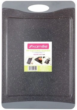 Дошка кухонна Kamille KM-10072 43х29, 7х0, 9 cm, пластикова (сірий мармур)