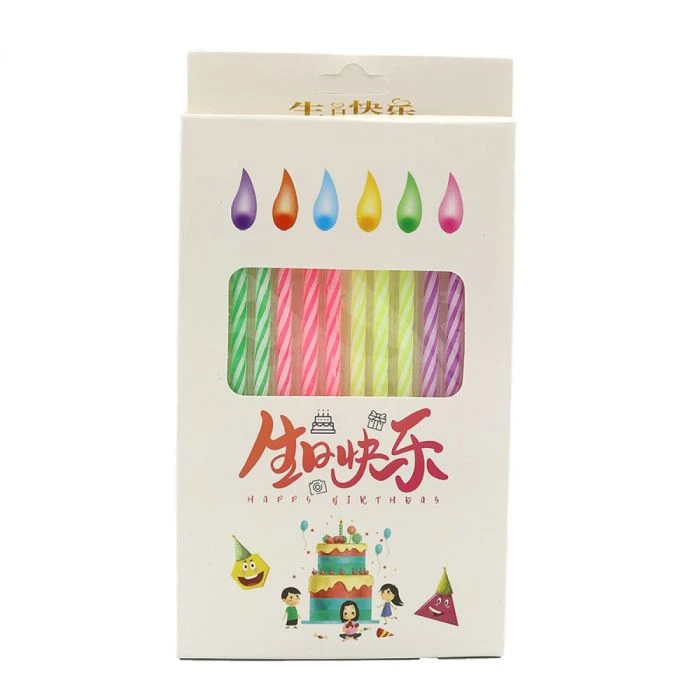 Свечи для торта «Цветной огонь», 12 шт - 