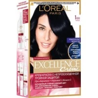 Краска для волос L'Oreal Paris Excellence оттенок 1.00 Черный, 1 шт