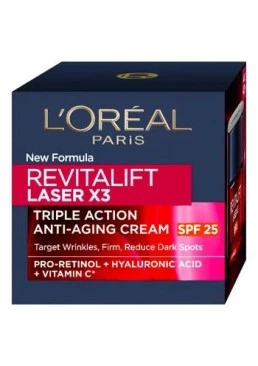 Дневной крем для лица L'Oreal Paris Revitalift Laser х3, SPF 25 регенерирующий, 50 мл