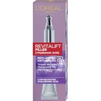 Крем-уход с гиалуроновой кислотой L'Oreal Paris Revitalift Filler для восстановления объема кожи вокруг глаз, 15 мл