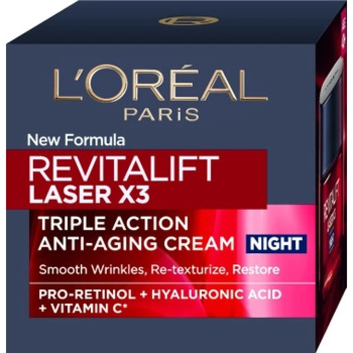 Ночной регенерирующий rрем L'Oreal Paris Revitalift Лазер Х3, 50 мл  - 