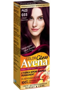 Крем-краска Acme Avena Gloss Color №035 Гранат, 133 мл