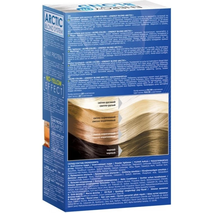 Освітлювач для волосся ACME Energy Blond Artic з флюїдом - 
