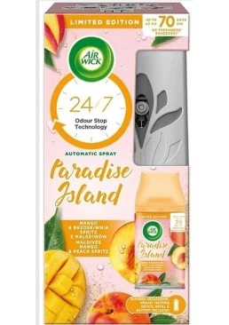 Автоматический аэрозольный освежитель воздуха Air Wick Freshmatic Тропические фантазии: Сочное манго, 250 мл