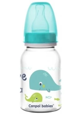 Бутылочка Canpol babies LOVE&SEA голубая, 120 мл