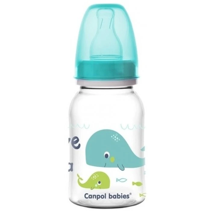 Пляшка Canpol babies LOVE & SEA блакитна, 120 мл - 