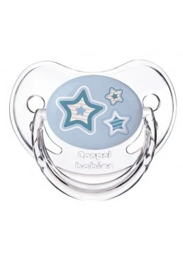 Силиконовая симметричная пустышка Canpol Babies Newborn Baby, рисунок звезды (18+ месяцев)