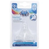 Соска силіконова для пляшки Canpol babies Easy Start із широким отвором, 1 шт