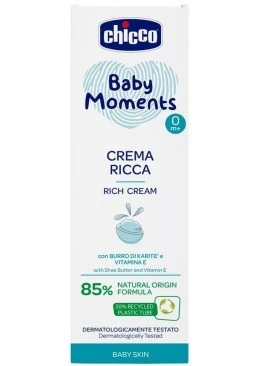 Крем живильний Chicco Baby Moments з олією ши, 100 мл
