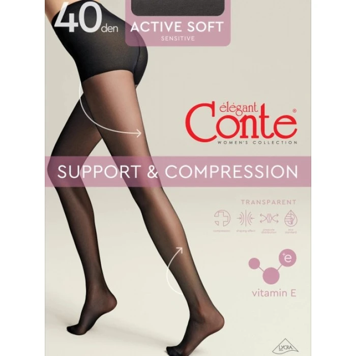Колготки Conte Active 40 Den Nero, 4 размер - 