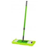 Швабра Eco Fabric ЕF-4026 Микрофибра Лапша (43 см х 10 см) c ручкой телескоп, 78-122 см (Цвет в ассортименте)