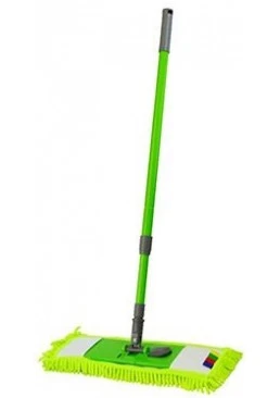 Швабра Eco Fabric ЕF-4026 Микрофибра Лапша (43 см х 10 см) c ручкой телескоп, 78-122 см (Цвет в ассортименте)