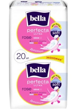 Гигиенические прокладки Bella Perfecta Ultra Rose Deo Fresh 4+ капли, 10+10 шт
