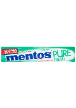 Жувальна гумка Mentos Pure зі смаком зеленої м'яти, 1 шт