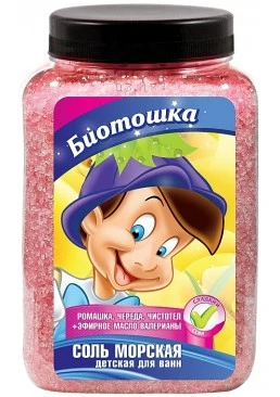 Сіль морська для купання Bioton Cosmetics Біотошка Дитяча, 750 г