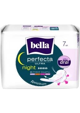Гигиенические прокладки Bella Perfecta Ultra Night, 7 шт (6 капель)
