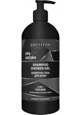 Чоловічий шампунь-гель для душу Bioton Cosmetics Spa Aroma Men грейпфрут і бергамот, 750 мл
