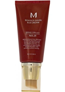 BB-крем Missha M Perfect Cover №21 Light Beige (светло-натуральный), 50 мл