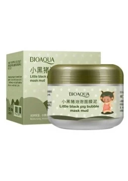 Маска для лица Bioaqua Littlie Black Pig Bubble Mask, 100 г