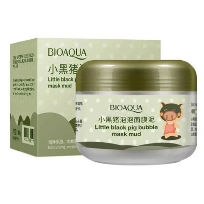Маска для лица Bioaqua Littlie Black Pig Bubble Mask, 100 г - 