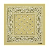 Бандана с узором Классик, 55х55 см (бежевая)