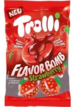 Цукерки желейні Trolli Flavor Bomb Strawberry, 75 г