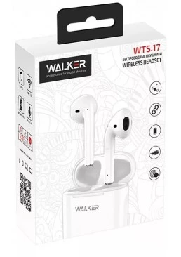 Навушники Walker Bluetooth WTS-17 White