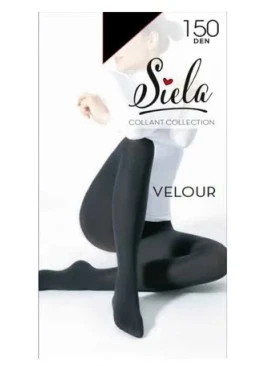 Колготки женские Siela Velour, 150 DEN, Nero, размер 3