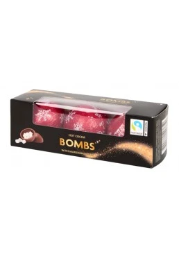 Шоколадні бомбочки з маршмеллоу Chocolate Bombs для какао та гарячого шоколаду, 72 г (3 шт)