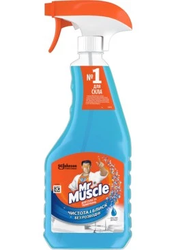 Засіб для миття скла та інших поверхонь Mr Muscle Професіонал з курком зі спиртом, 500 мл