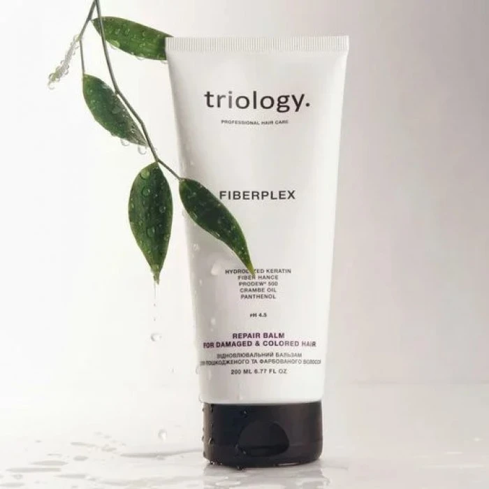 Восстанавливающий бальзам triology. Fiberplex для поврежденных и окрашенных волос, 200 мл - 