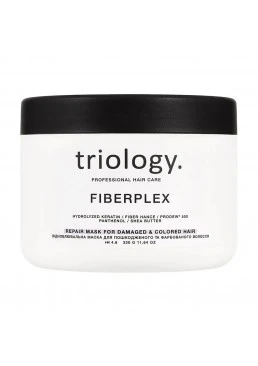 Восстанавливающая маска triology. Fiberplex для поврежденных и окрашенных волос, 330 г