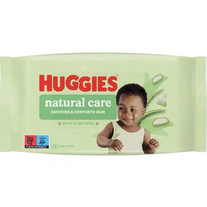 Детские влажные салфетки Huggies Soft, 56 шт - 