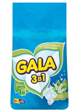 Порошок стиральный Gala Свежесть ландышей автомат, 3кг