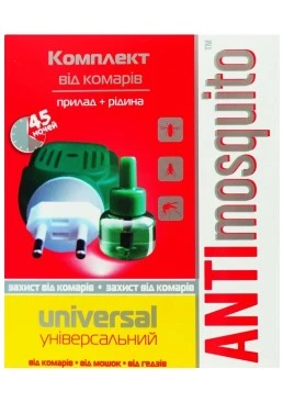 Електрофумігатор із рідиною на 45 ночей Anti mosquito, 30 мл