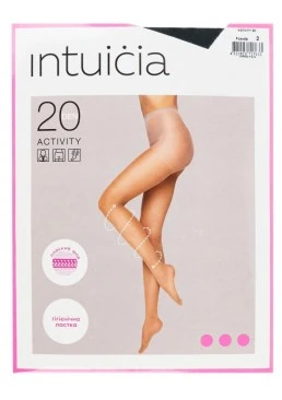 Колготы Intuicia Activity 20 Den черные, 2 размер 