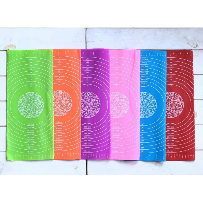 Силиконовый коврик для раскатки теста и для выпечки Benson BN-7050, 70х50 см - 