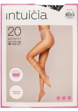 Колготы Intuicia Activity 20 Den черные, 4 размер 