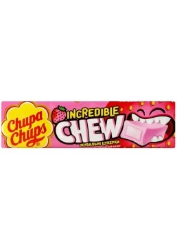 Цукерки жувальні Chupa Chups зі смаком полуниці, 45 г