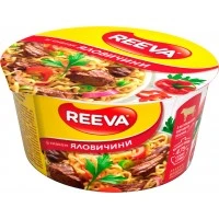 Лапша яичная быстрого приготовления Reeva со вкусом говядины, 75 г