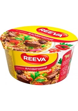 Локшина яєчна швидкого приготування Reeva зі яловичини, 75 г
