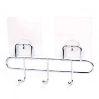 Гачок потрійний Besser з кріпленням Smart Sticker хромована нержавіюча сталь, 20,5х8,5х5см
